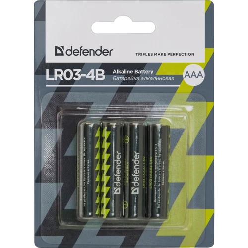 Defender AAA bat Alkaline 4шт (56002)