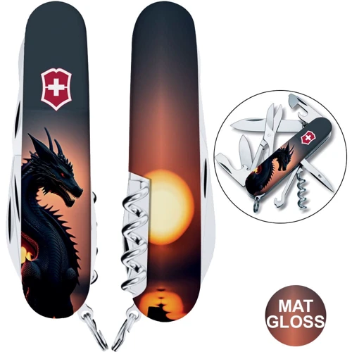 Мультитул Victorinox CLIMBER ZODIAC Дракон в лучах солнца 1.3703.3.Z3270p (Vx13703.3_Z3270p) фото 6