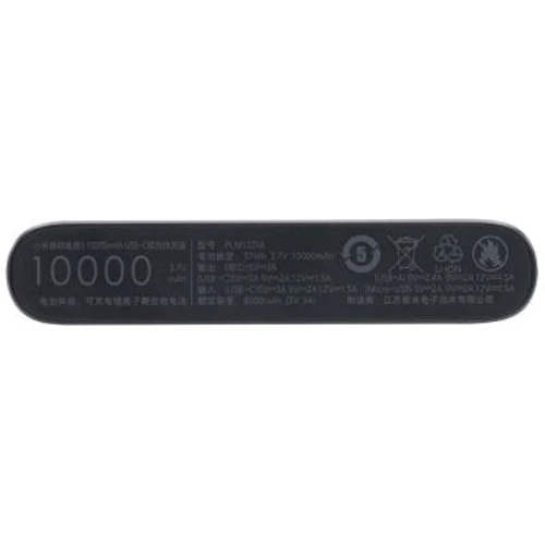 Внешний аккумулятор Xiaomi Mi Power Bank 3 Pro 10000mAh 18W Black (PLM12ZM): Количество USB 2