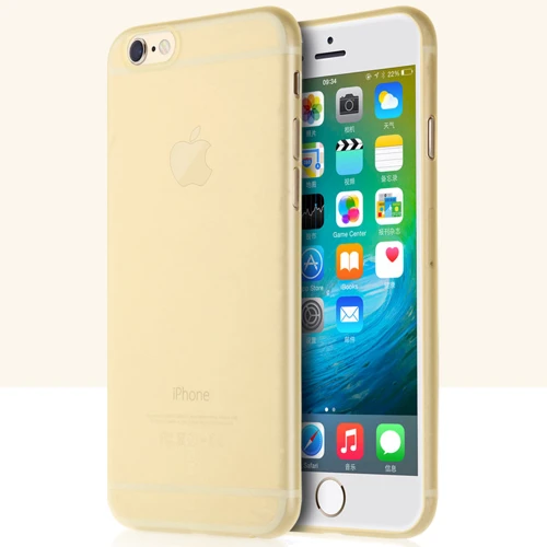 Чехол для iPhone Baseus Slender Gold (WIAPIPH6SP-SI0V) for iPhone 6 Plus/6S Plus: Цвет золотой