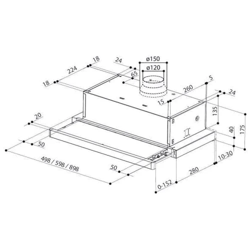 Вытяжка FABER Flexa Ng Glass Lux BK A60 (315.0635.137) фото 6