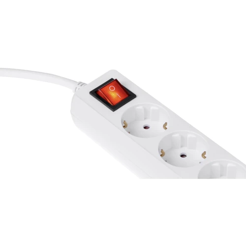 Сетевой фильтр 2E 5XSchuko 3G*1.5мм2, 5м White (2E-U05ES15M5): Количество розеток, шт 5