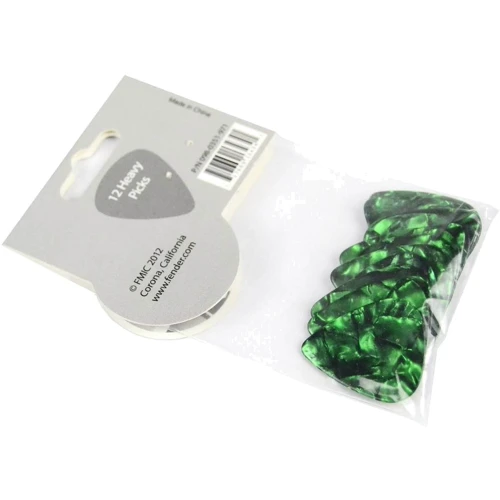 Медиатор Набор медиаторов Fender 351 Premium Celluloid Green Moto Heavy: Толщина  Толстые (0.74 - 1.0 мм)
