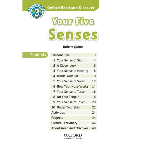 Oxford Read and Discover 3: Your Five Senses: Обкладинка Мягкая