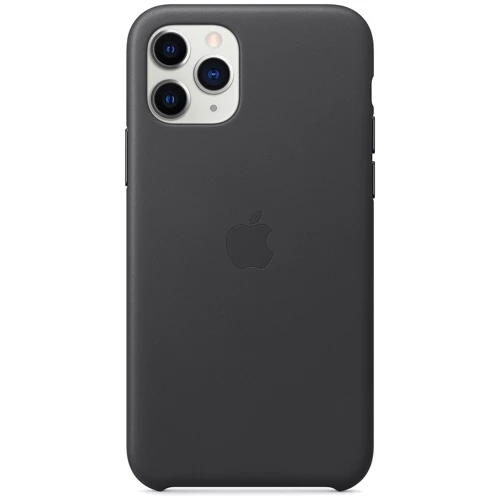 Чохол для iPhone Apple Leather Case Black (MX0E2) for iPhone 11 Pro Max: Матеріали шкіра