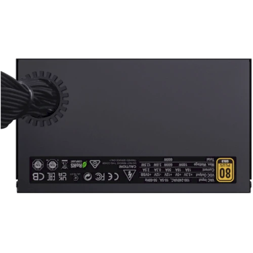 Блок питания GameMax GX-600: Мощность, Ватт 600
