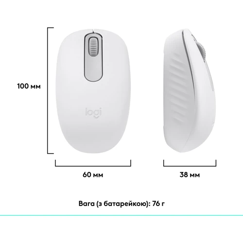 Мышь Logitech M196 Bluetooth White (910-007460) фото 7