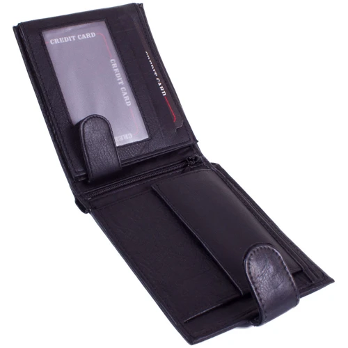 Мужское портмоне DNK Leather черное (DNKGN992L-CCF-black): Материал Натуральная кожа