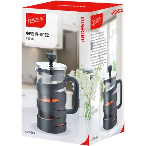 Френч-пресс Ardesto Gemini 600 мл (AR1906BG): Тип френч-пресс