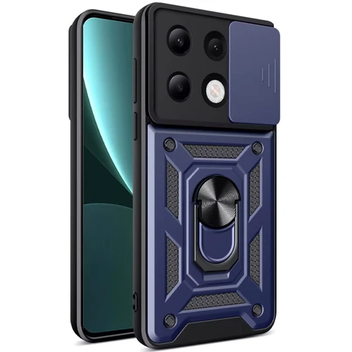Чохол для телефона Mobile Case Camshield Serge Ring Blue для Xiaomi Redmi Note 13 Pro 4G / Poco M6 Pro 4G