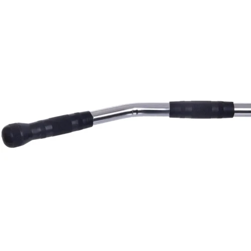 Ручка для верхньої тяги York Fitness 122см вигнута з гумовими рукоятками, хром (00014961361605)