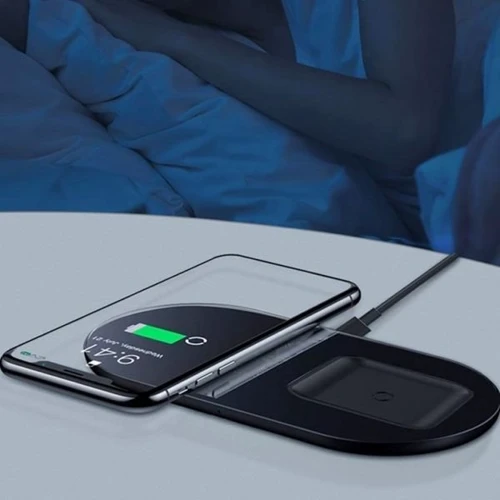Зарядний пристрій Baseus Dual Wireless Charger Pro Edition Black (WXJK-C01) for Smartphones and Pods: Тип бездротове