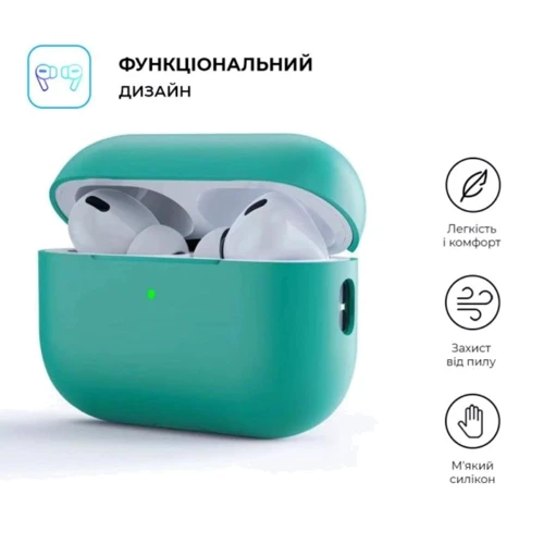 Чехол для наушников ArmorStandart Silicone Case Mint Green (ARM64538) for Apple AirPods Pro 2 фото 1