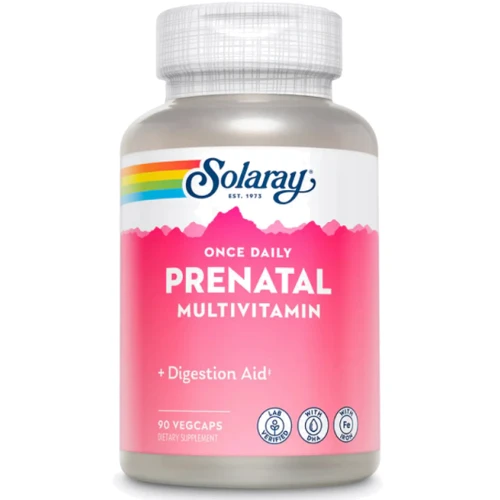 Solaray Once Daily Prenatal Multi-Vita Пренатальные мультивитамины 90 капсул