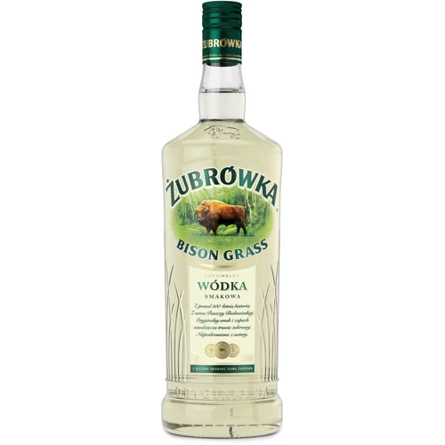 Водка Zubrowka Bison Grass, 1л 37.5% (BDA1VD-VZB100-002)