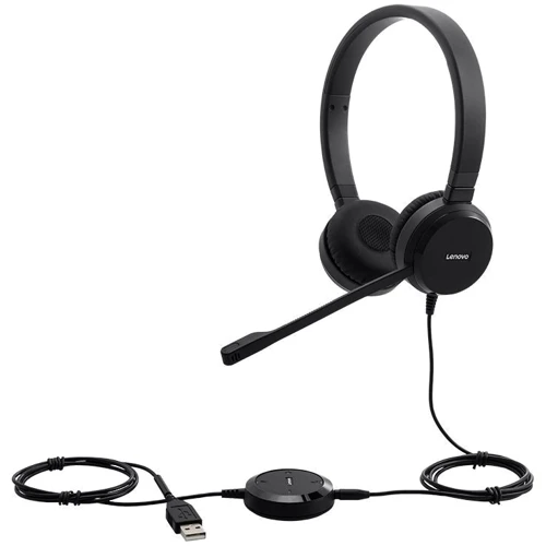 Наушники Lenovo Pro Stereo Wired VOIP Headset (4XD0S92991): Диапазон частот (Гц) 150-7000