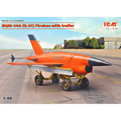 Модель ICM Беспилотная мишень BQM-34A (Q-2C) с тележкой (ICM48401)