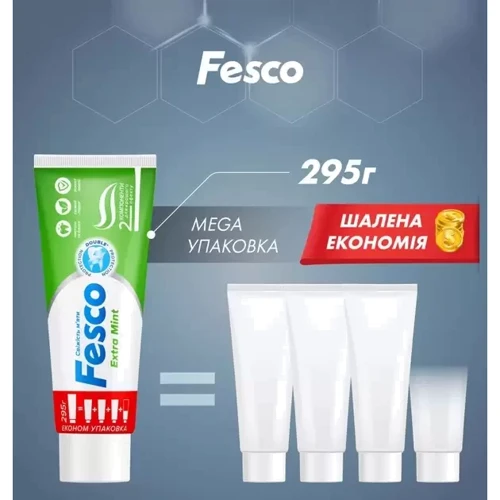 Fesco Extra Mint Зубная паста 250 ml: Количество в упаковке, шт 1