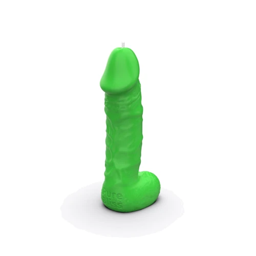 Свеча в виде члена Pure Bliss BIG Green 18 см