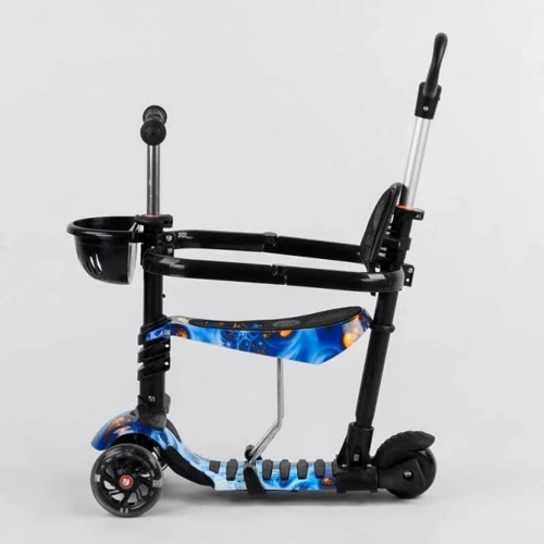 Самокат Best Scooter із захисним бампером чорний (S 3597): Кількість коліс 3