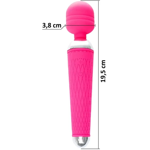 Вибромассажер Boss Series - Massager Power Wand USB Pink 16 Function, BS2200036