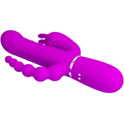 Вибромассажер с анальным и клиторальным стимулятором LYBAILE Pretty Love Cammy Purple Twinkled Tenderness (BW-500036)