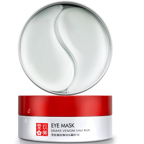 Jomtam Snake Venom Shui Run Eye Mask Гідрогелеві патчі для очей з пептидами зміїної отрути 60 шт.: Призначення Тонизирование, От темных кругов
