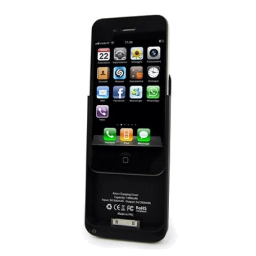 Чохол із зарядним пристроєм Hi-Fun для iPhone 4G "Aiino" (AI-COVBAT-4S-BK) фото 2