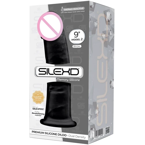 Фаллоимитатор SilexD Oscar Black (MODEL 2 size 9in) двухслойный