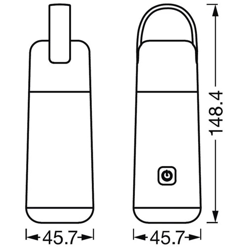 Ночник аккумуляторный LEDVANCE NIGHTLUX LANTERN POWERBANK, фонарик, USB-зарядка, белый: Тип источника освещения Светодиодная лампа LED