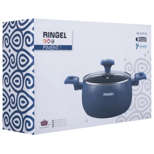 Кастрюля RINGEL Piment 24см с крышкой (RG-2127-24) фото 6
