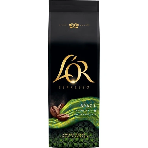 Кава в зернах L'OR Espresso Brazil 100% Арабіка 500 г (8711000464649)