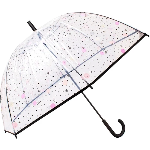 Парасолька-тростина жіноча механічна Happy Rain прозора (U40983): Країна виробник Китай