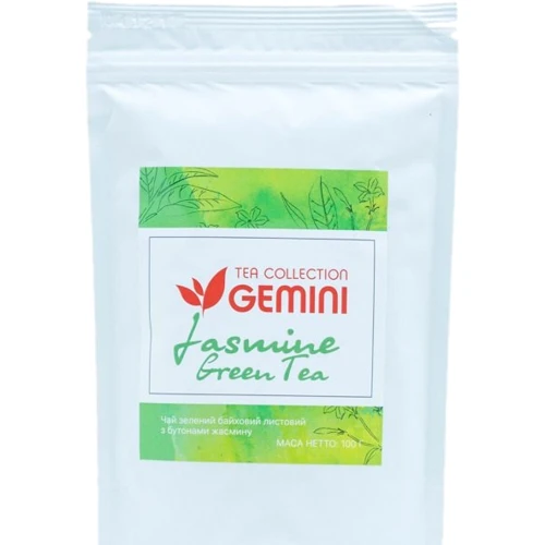 Чай Gemini Tea Collection Зелений з жасмином 100 г (5000000039371)
