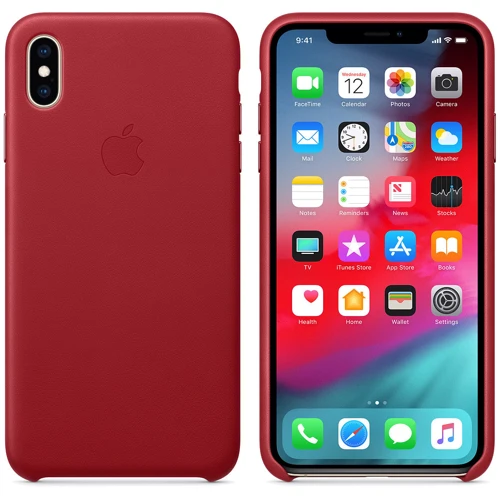 Чехол для iPhone Apple Leather Case (PRODUCT) Red (MRWQ2) for iPhone Xs Max: Тип аксессуара чехол
