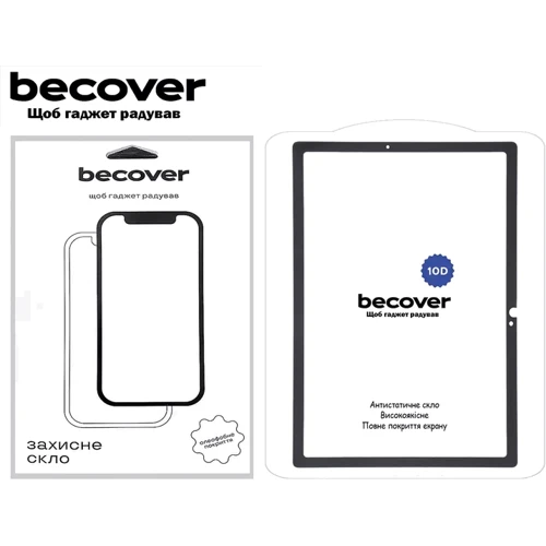 Аксессуар для планшетных ПК BeCover Tempered Glass 10D Black for Samsung Galaxy Tab S9 / S9 FE / S10 FE (710584)