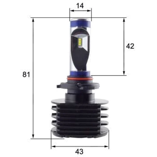 LED лампы Sho-Me G6.1 9005 25W: Цвет свечения Белый