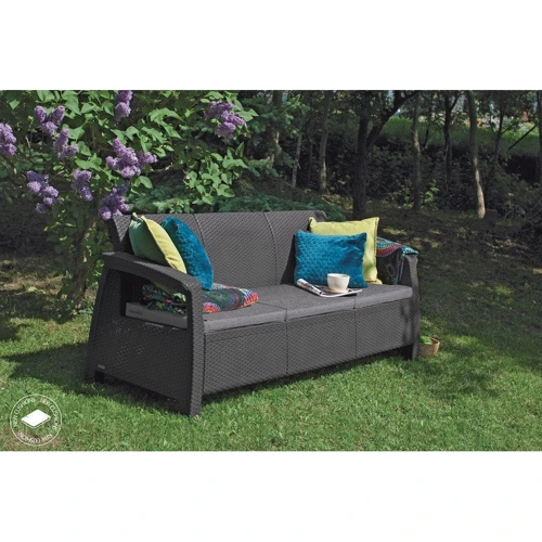 Софа Allibert Corfu love seat max серая (3253929120015): Длина, см 70