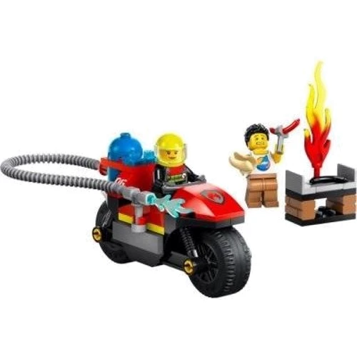 Конструктор LEGO City Пожарный спасательный мотоцикл 57 деталей (60410): Рекомендуемый возраст от 4 лет