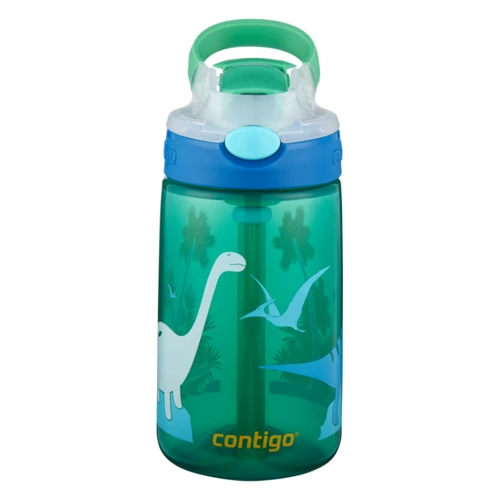 Пляшка для води дитяча Contigo Gizmo Flip 420 мл Jungle Green Dino