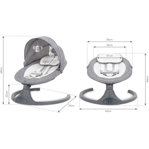 Закачуючий центр Kidwell LUXI Dark Melange (4287): Тип укачивающий центр