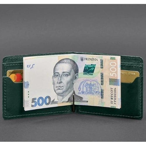 Портмоне-зажим BlankNote 13.0 зеленый (BN-PM-13-iz): Тип Портмоне