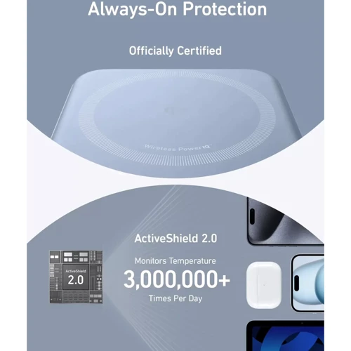 Зовнішній акумулятор Anker Powerbank 10000 mAh MagGo 15W Blue: Тип батареї Литий-полимерные