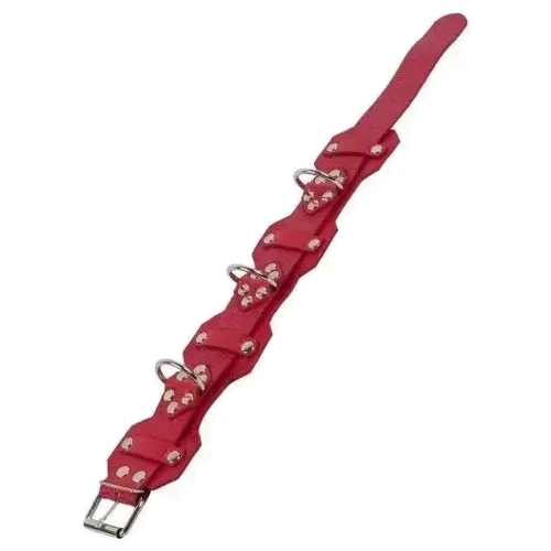 Ошейник VIP Leather Collar, Red
