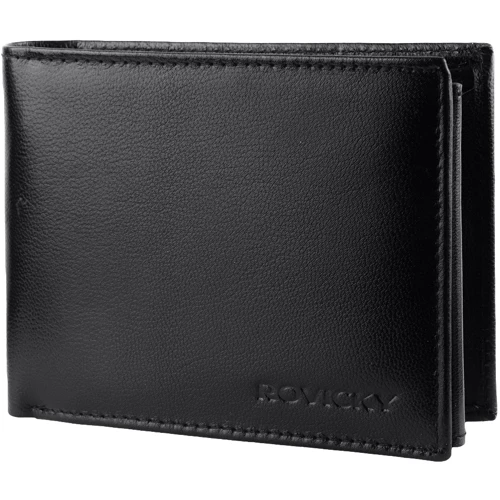 Мужское портмоне Rovicky черное (DNKR-RM-11-GCL-black)