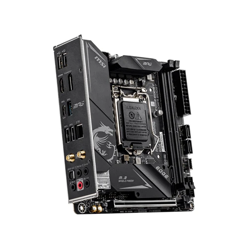 MSI MPG B460I GAMING EDGE WIFI: Разъемы на плате SATA 3.0, M.2