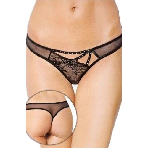 Женские трусики SoftLine - Thongs 2441, S/M (black)