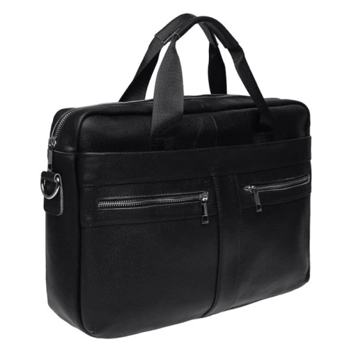 Мужская сумка мессенджер Borsa Leather черная (k11120a-black): Тип Сумки