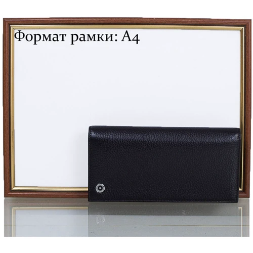 Чоловічий гаманець Karya чорний (SHI1097-45FL): Формат гаманця горизонтальний