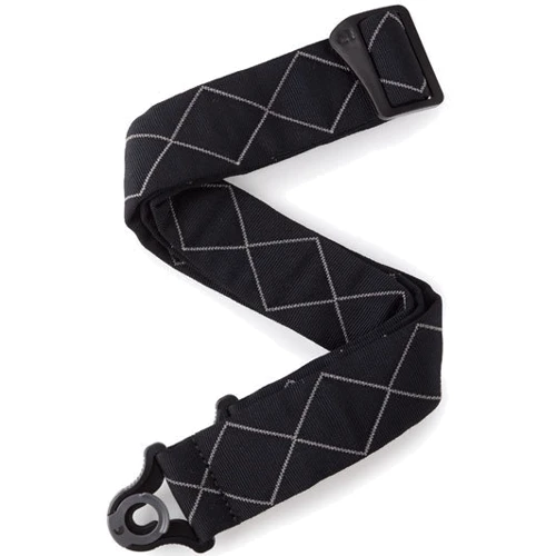 Гитарный ремень D`ADDARIO 50BAL02 Auto Lock Guitar Strap (Black Padded Diamonds)